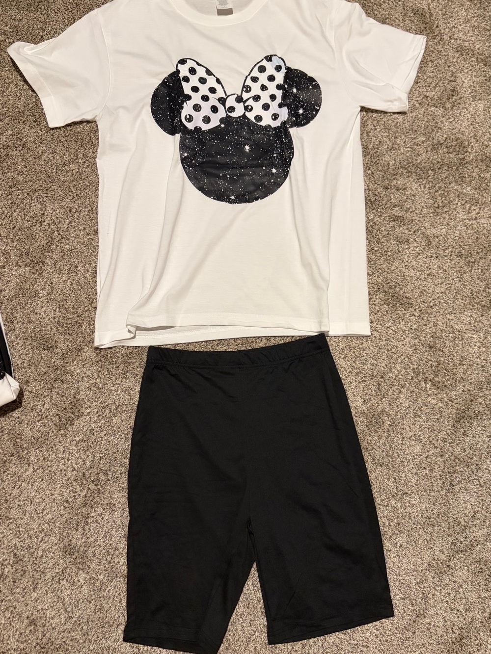 Women’s White and Black Minnie-Inspired Set